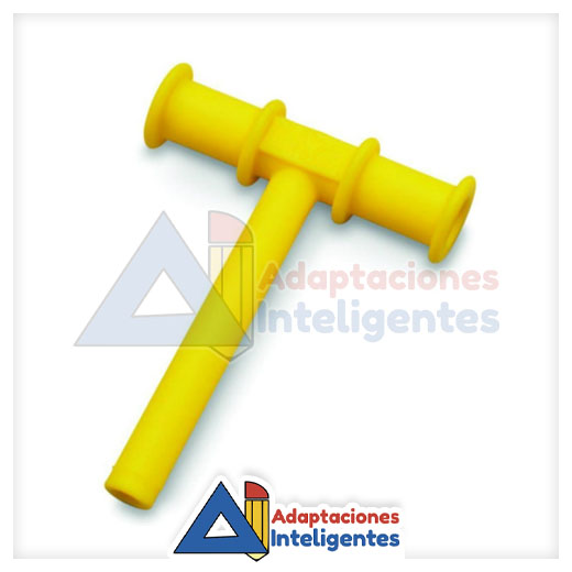 Tubo de masticación amarillo edades tempranas