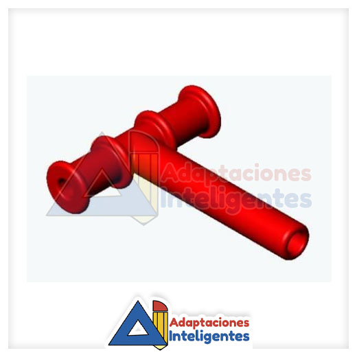 Tubo de masticación rojo (firme)