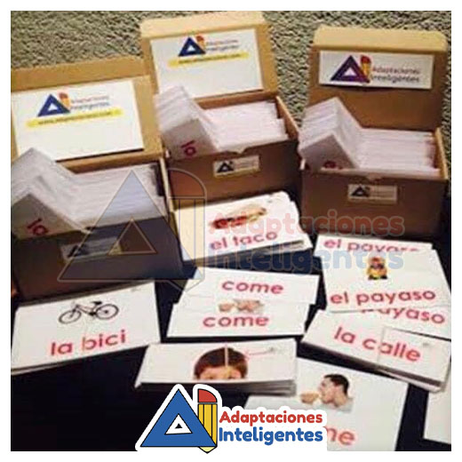 Tarjetas de lectoescritura sistema global